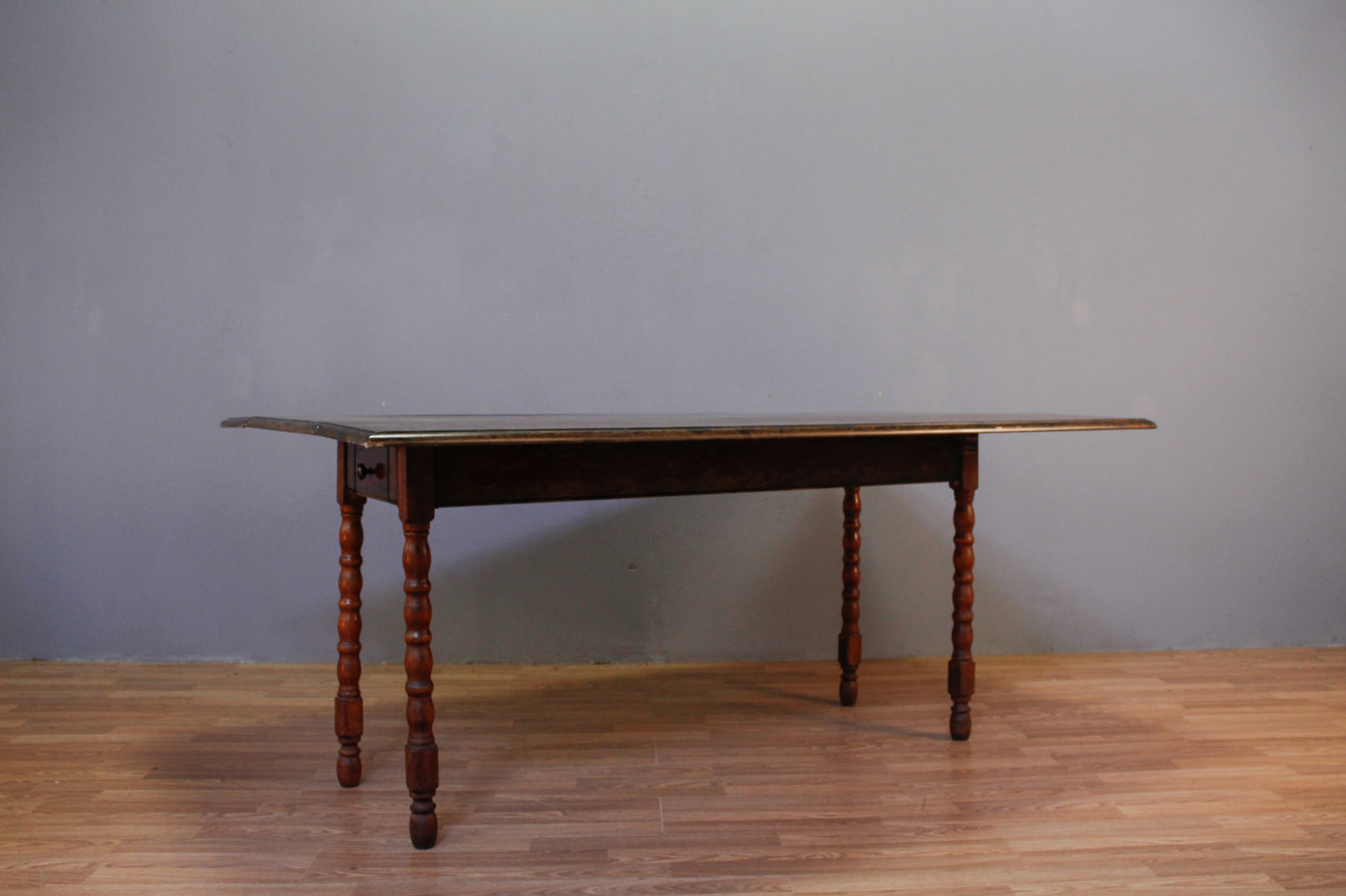 Rustic Crimson Drop-Leaf Dining Table - ONLINE ONLY
