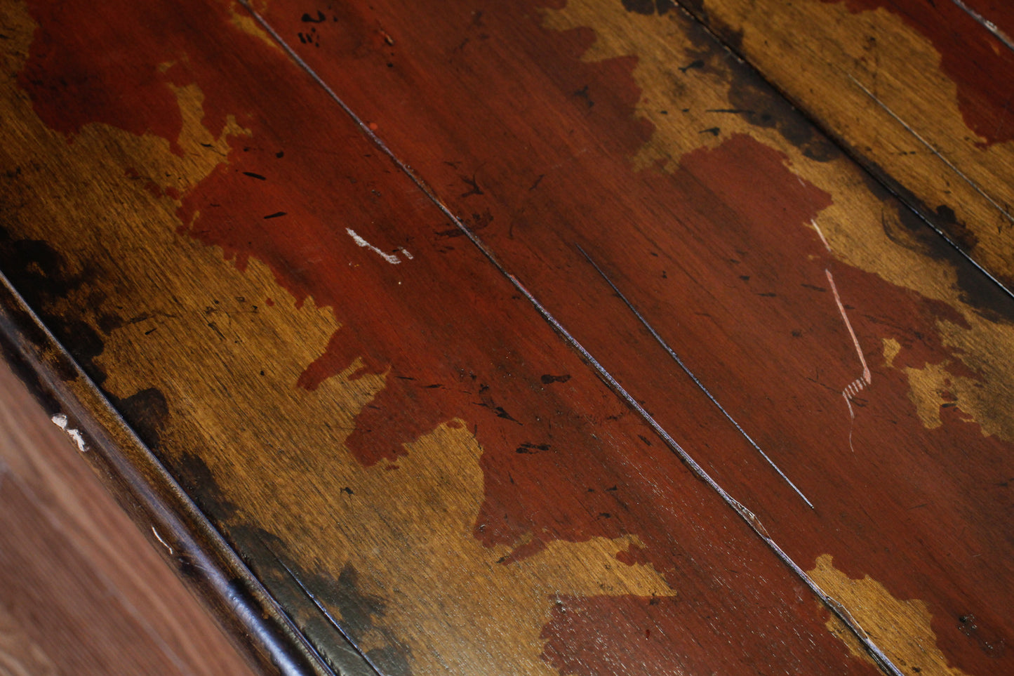 Rustic Crimson Drop-Leaf Dining Table - ONLINE ONLY