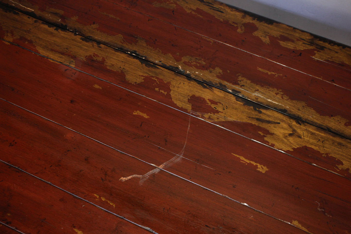 Rustic Crimson Drop-Leaf Dining Table - ONLINE ONLY