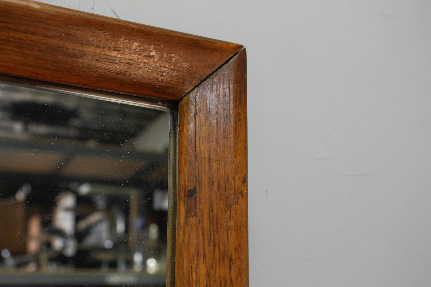 Tall Simple Walnut Mirror - ONLINE ONLY