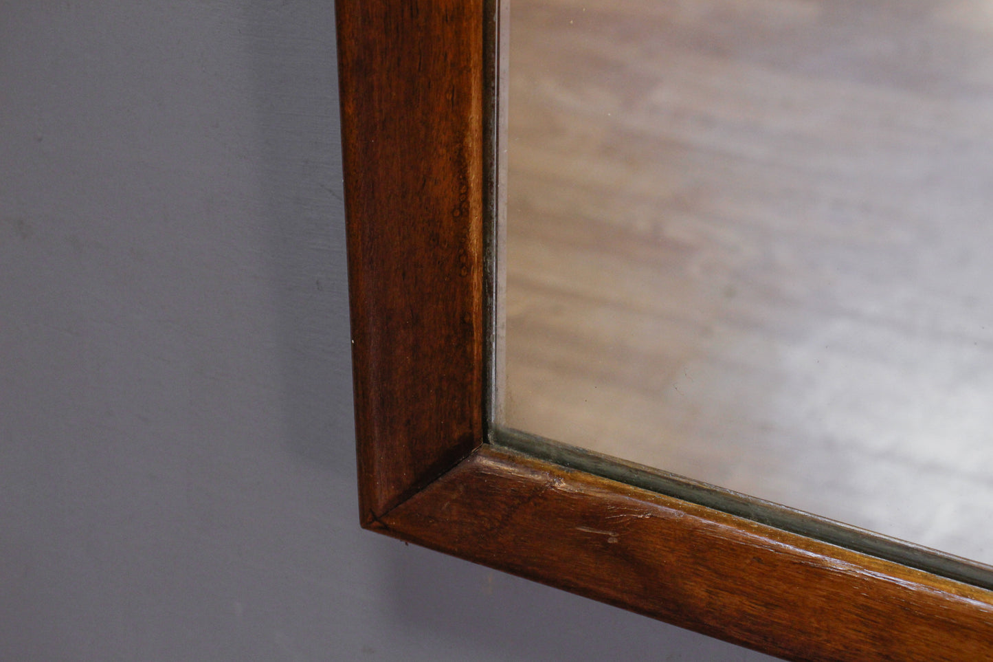 Tall Simple Walnut Mirror - ONLINE ONLY