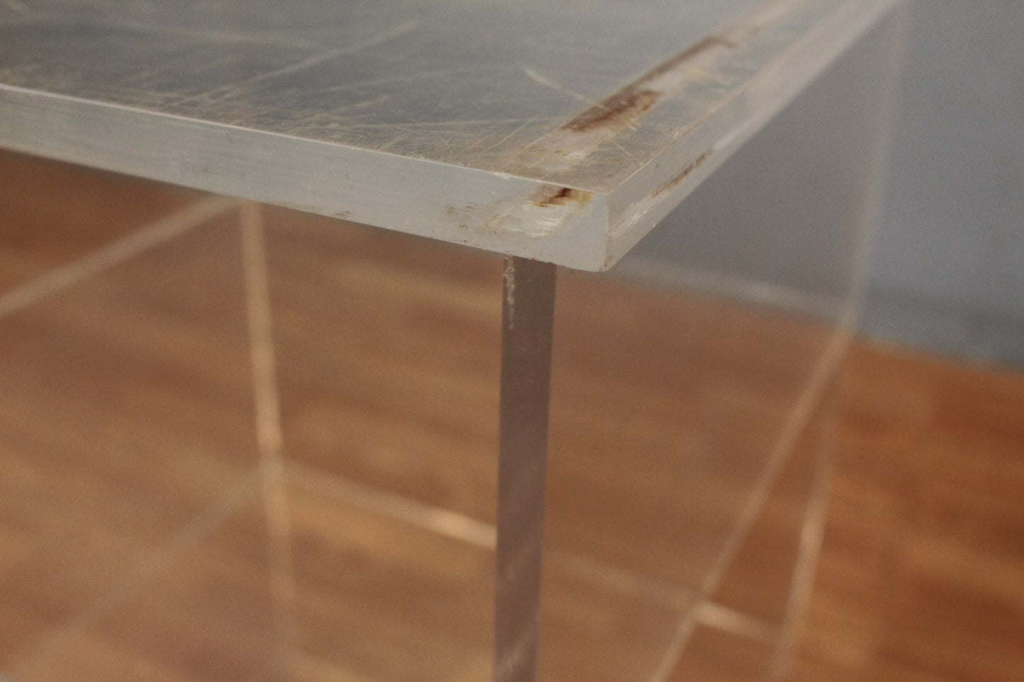 Lucite 3-Tier Side Table