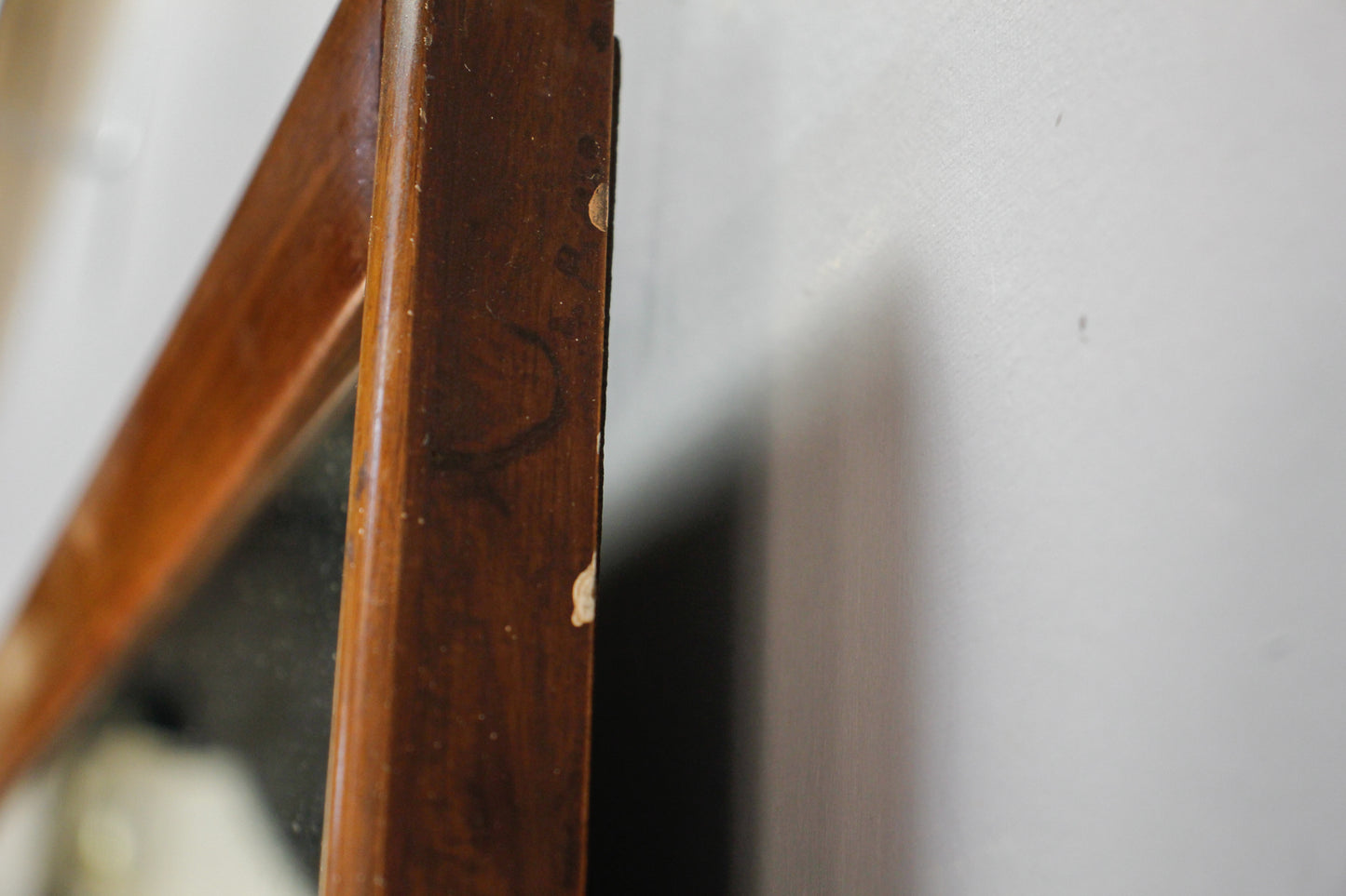 Tall Simple Walnut Mirror - ONLINE ONLY