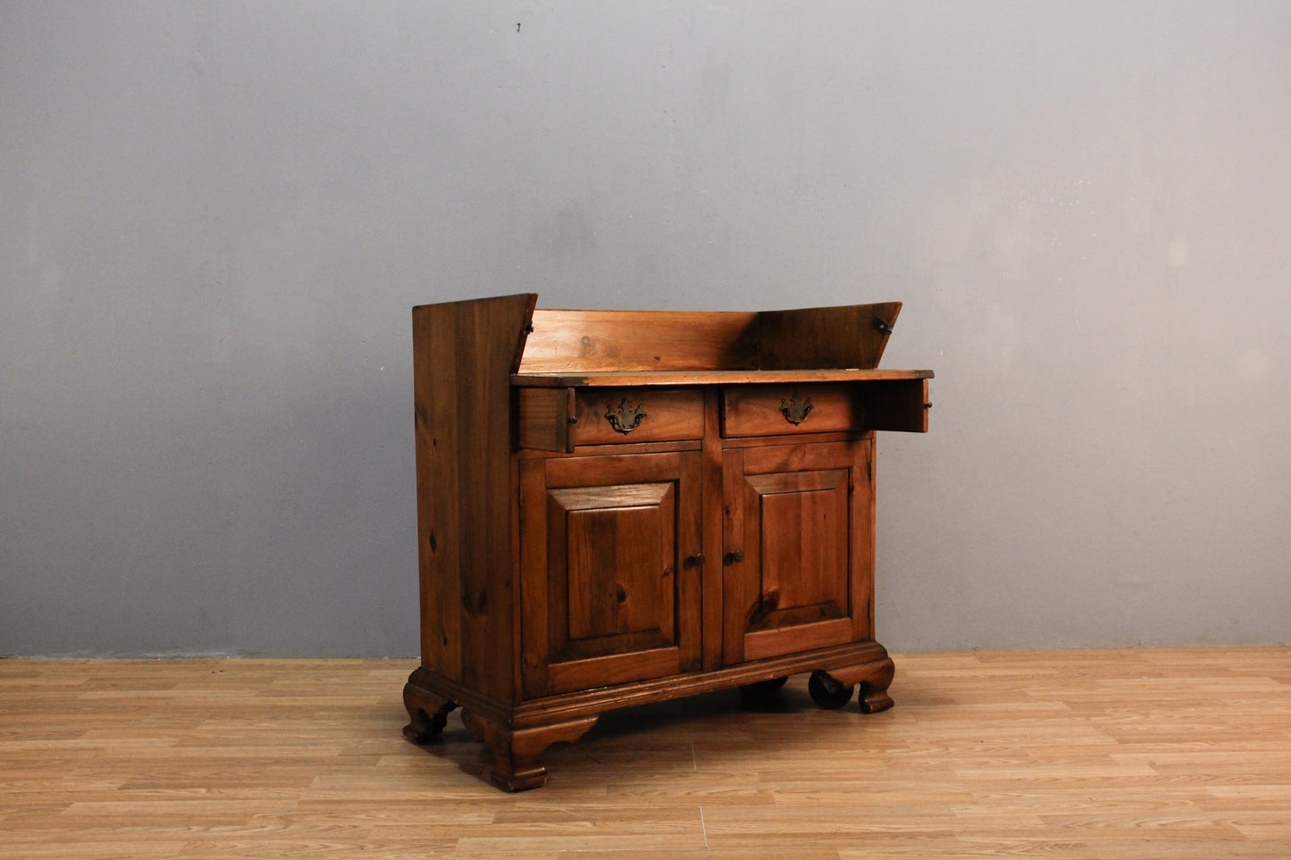 Antique Pine Dry Sink Cabinet