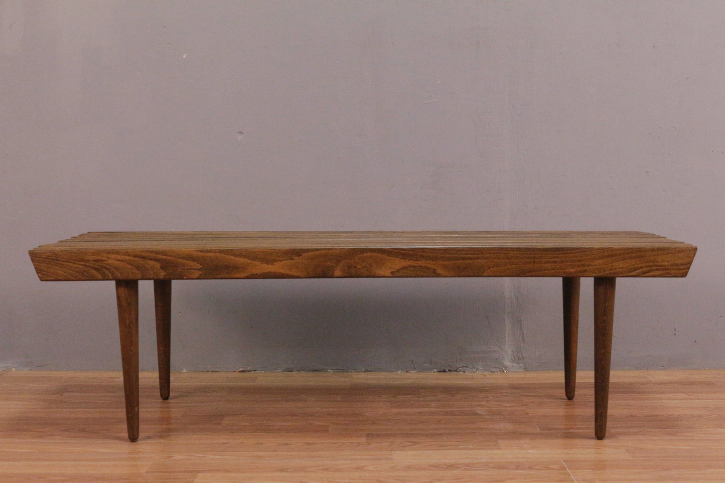 Mid Century Walnut Slatted Coffee Table