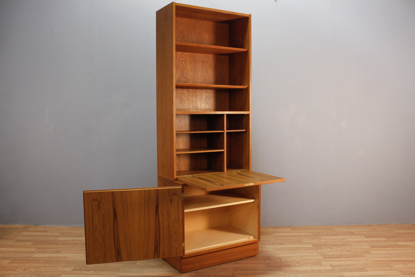 Hundevad Teak Drop-Front Wall Unit