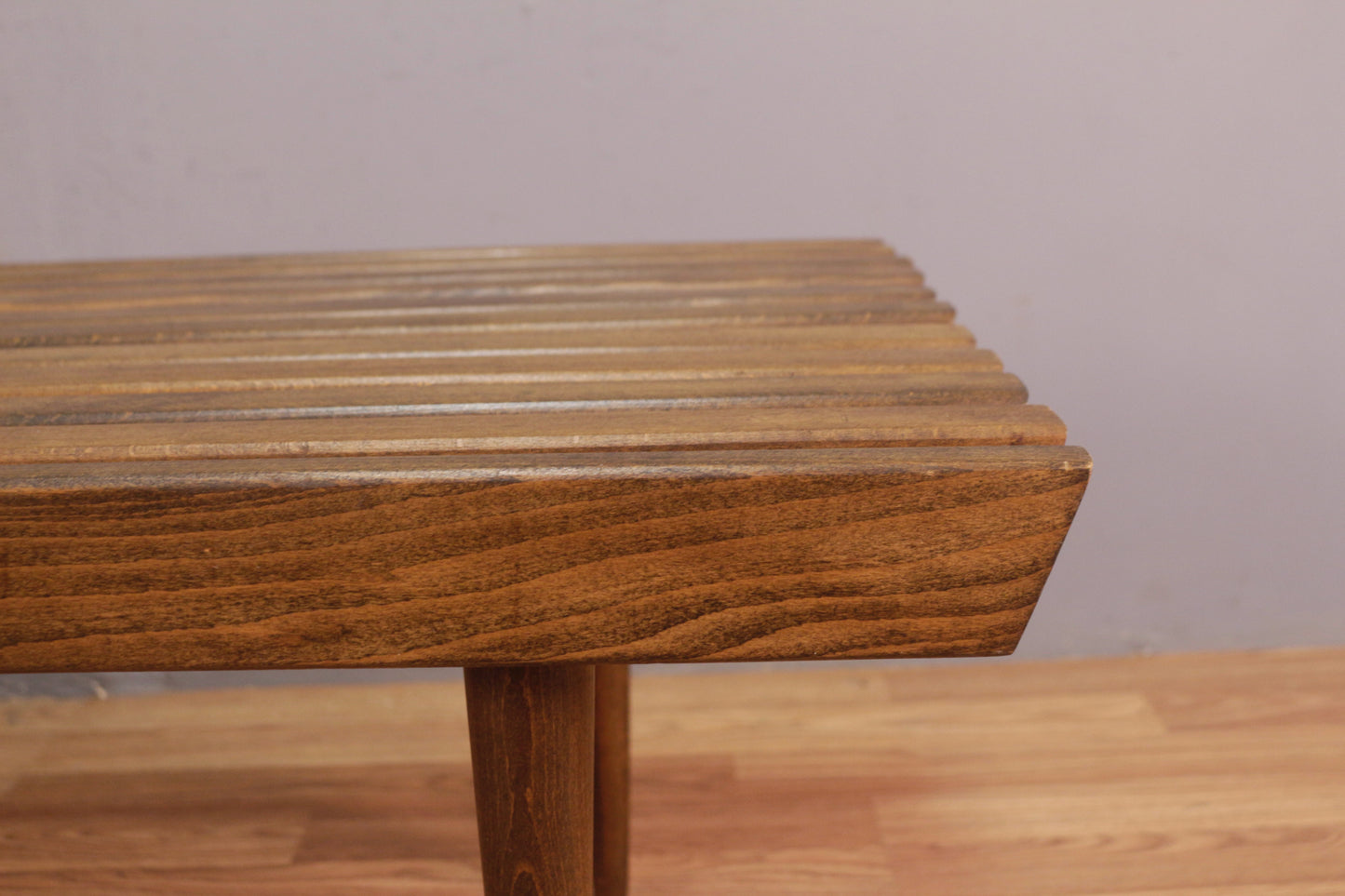 Mid Century Walnut Slatted Coffee Table