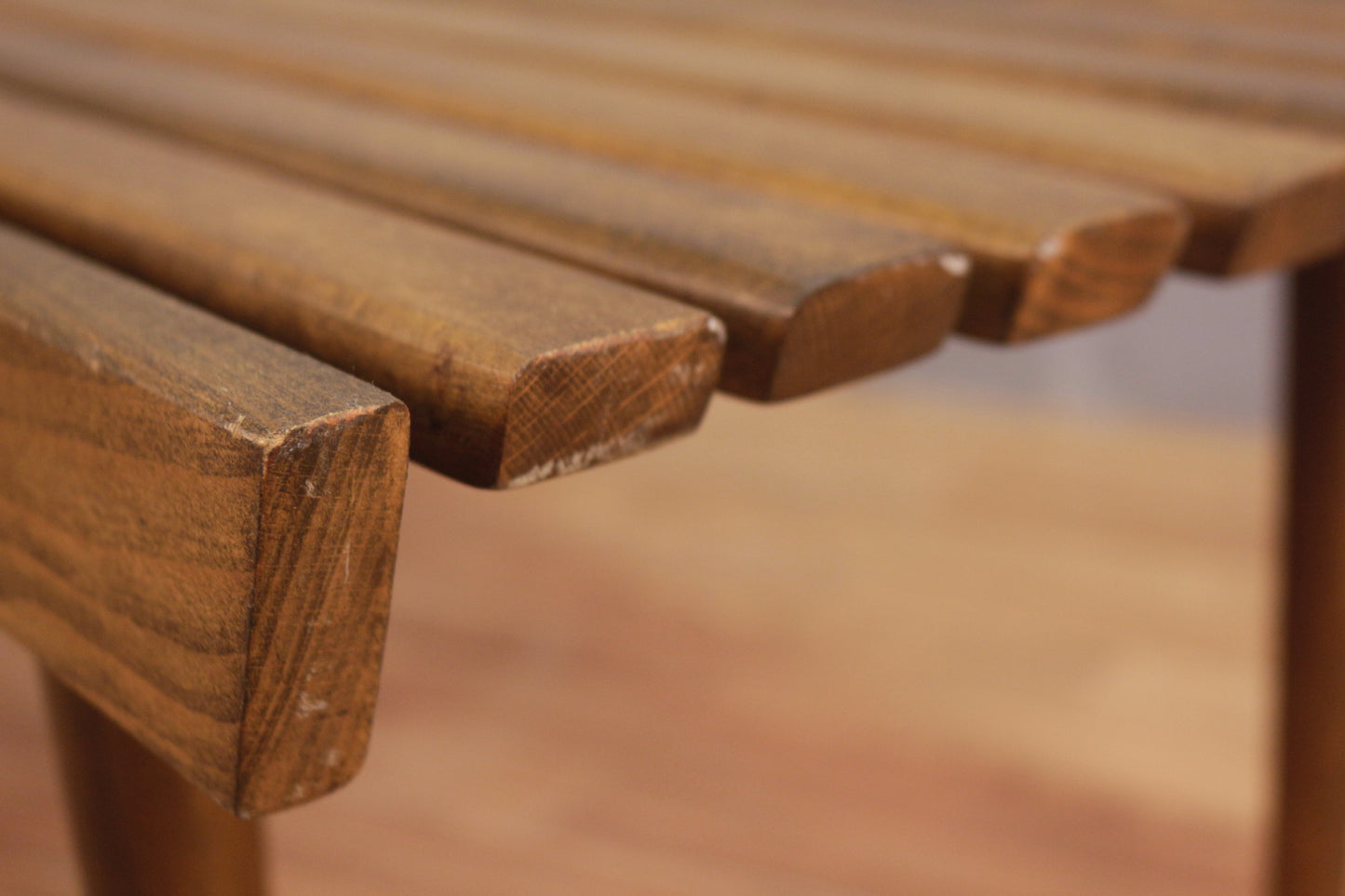 Mid Century Walnut Slatted Coffee Table