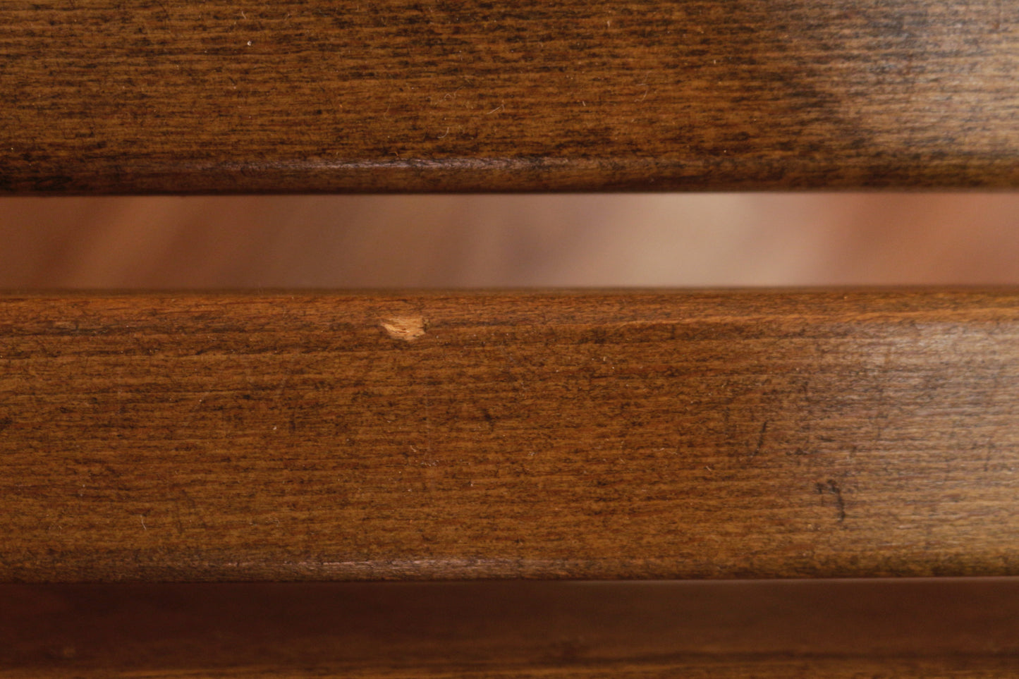 Mid Century Walnut Slatted Coffee Table