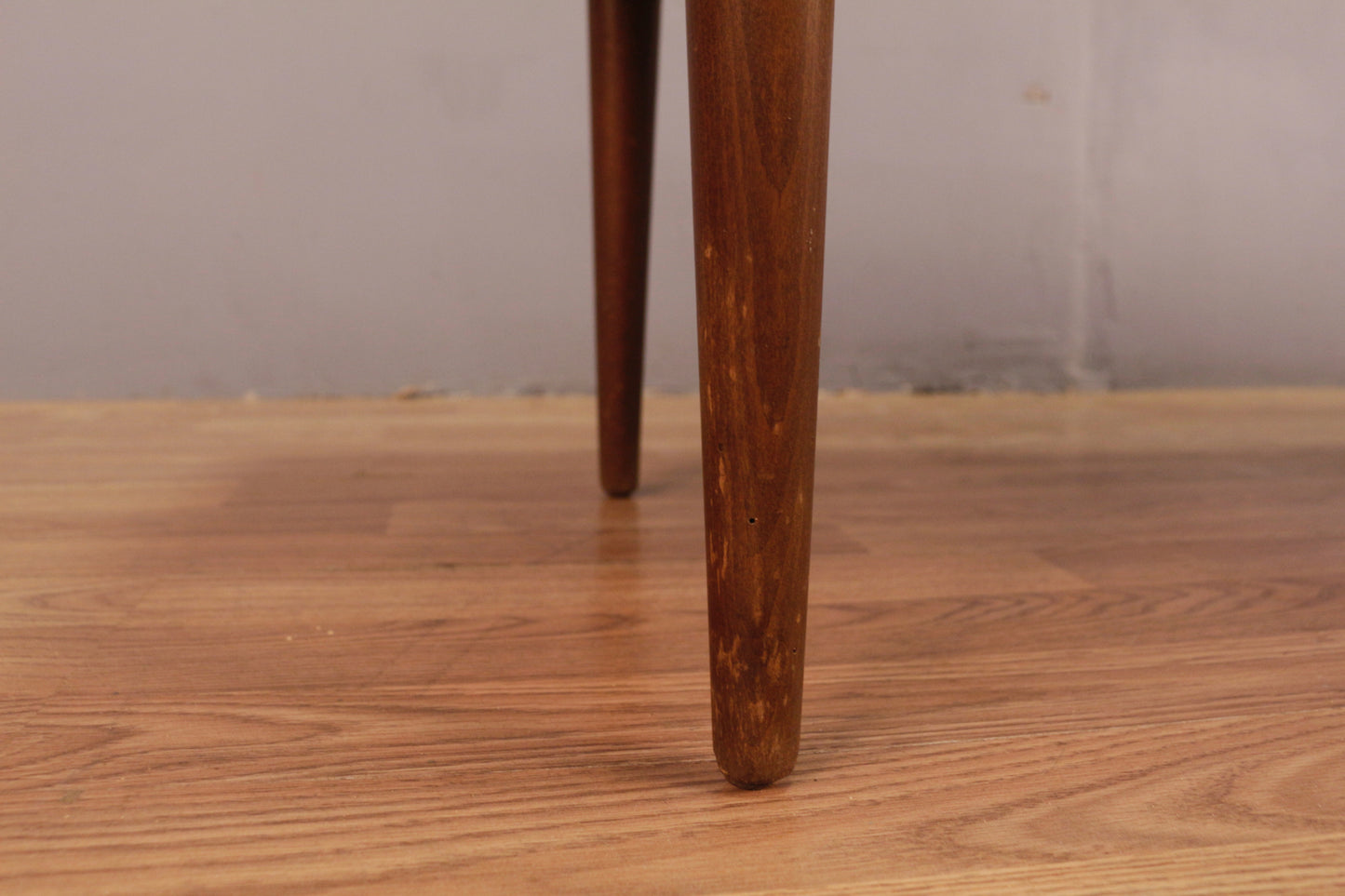 Long Mid Century Walnut Slatted Coffee Table