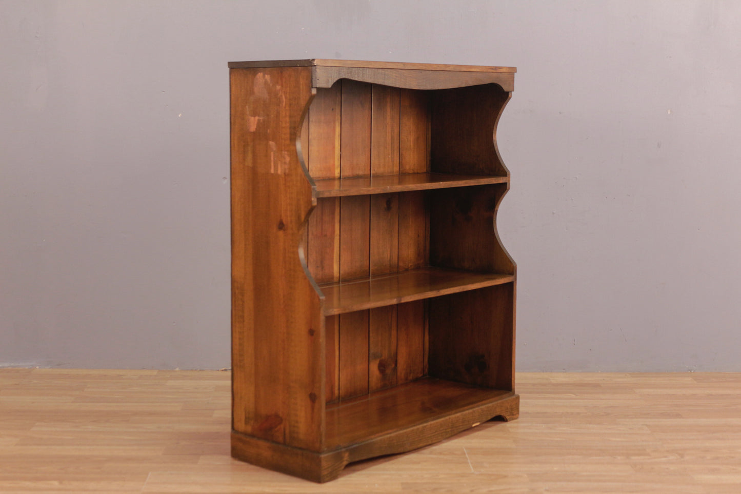 Country Pine 3-Tier Bookshelf