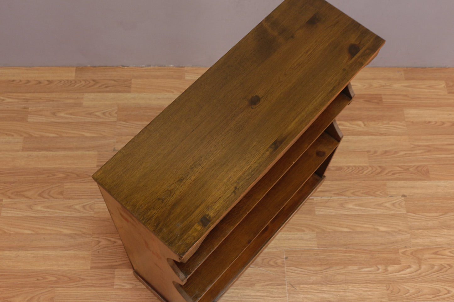 Country Pine 3-Tier Bookshelf
