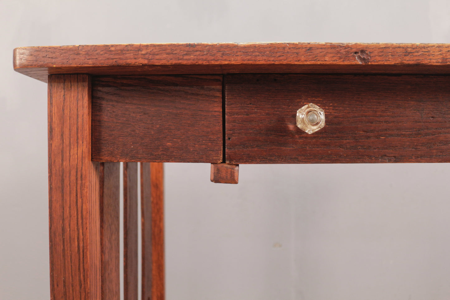 Art & Crafts Oak 1-Drawer Desk