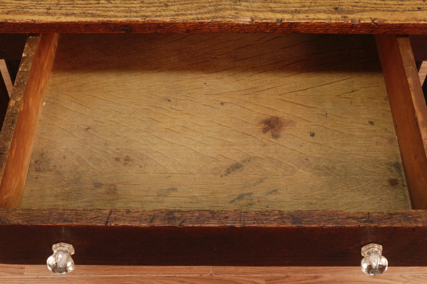 Art & Crafts Oak 1-Drawer Desk