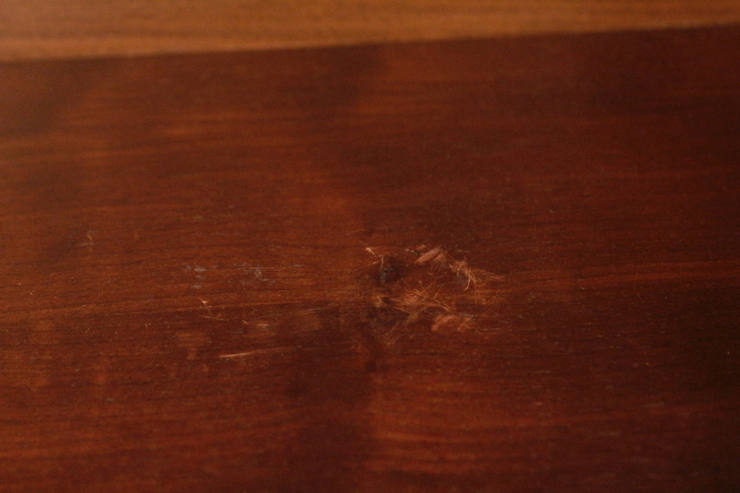 Mid Century Walnut Open Shelf Credenza