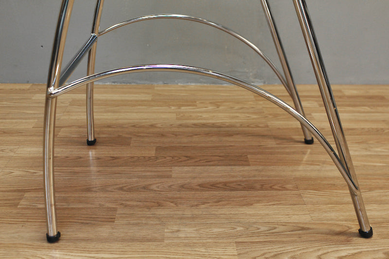 Modern Jewel White & Chrome Bar Stool
