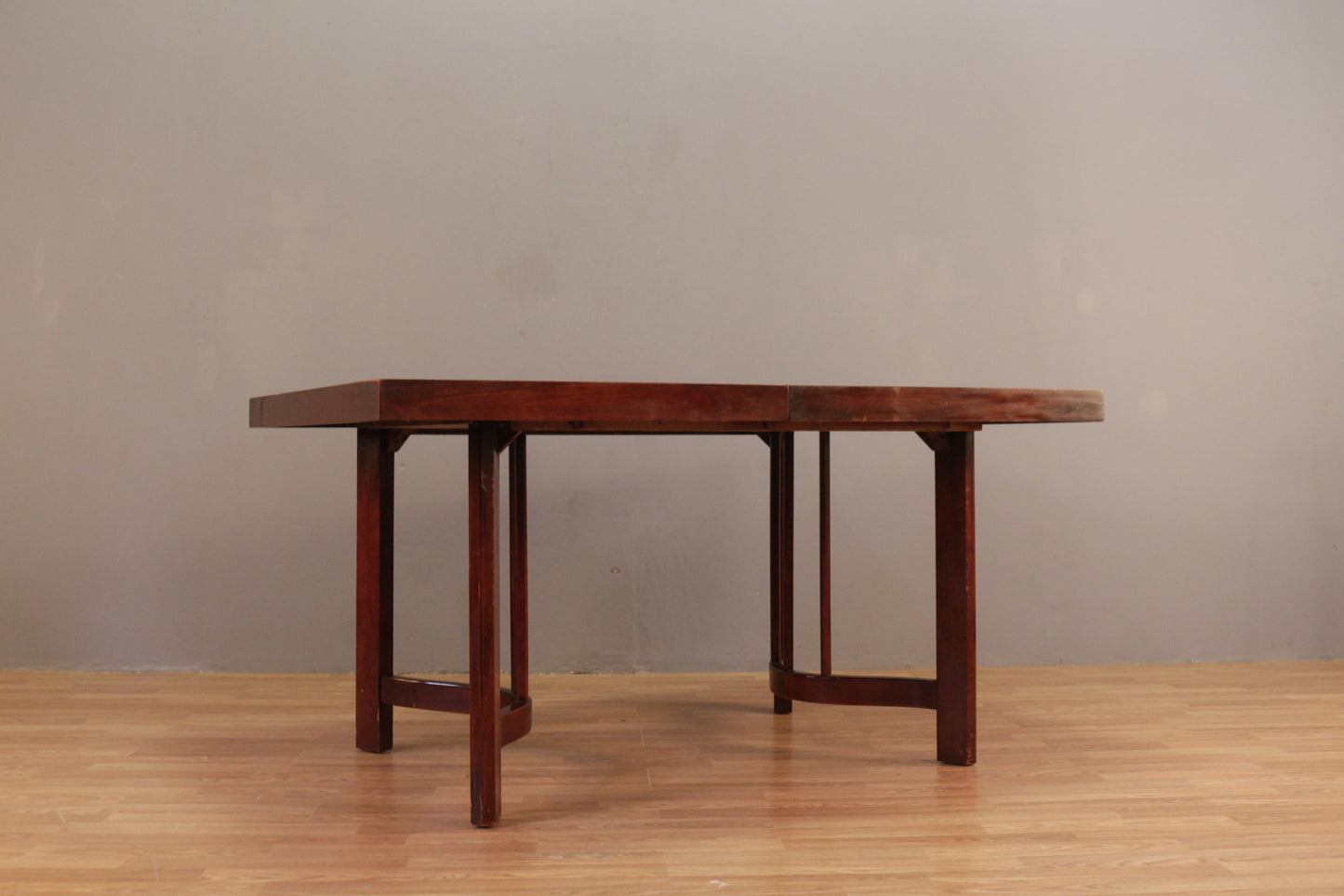 Art Deco Mahogany Dining Table With Leaf - ONLINE ONLY