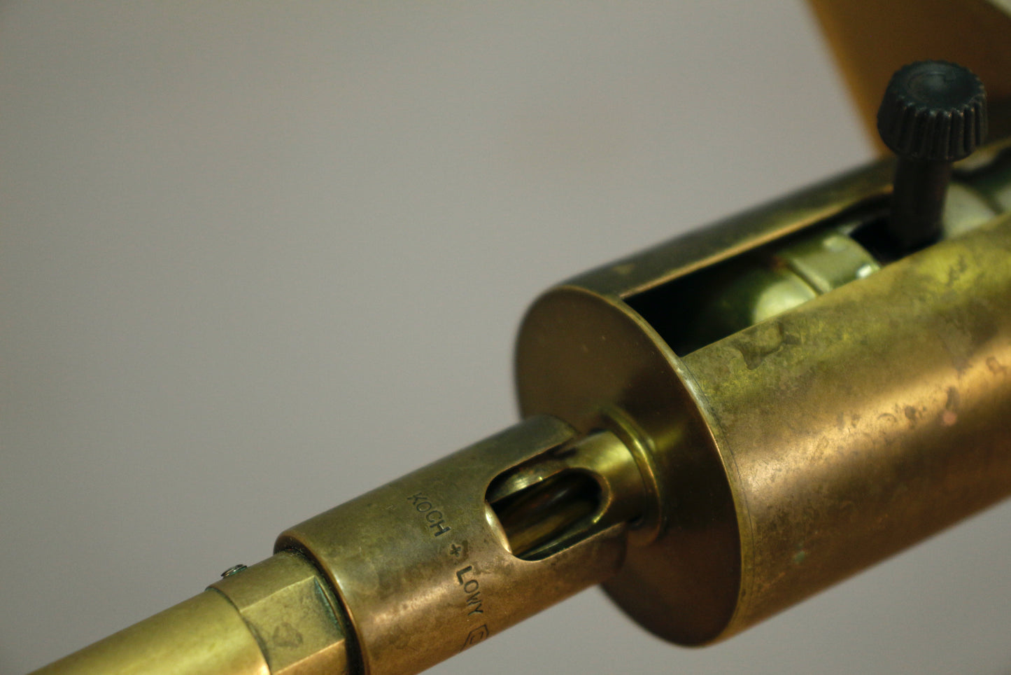 Brass Swing-Arm Reading Floor Lamp