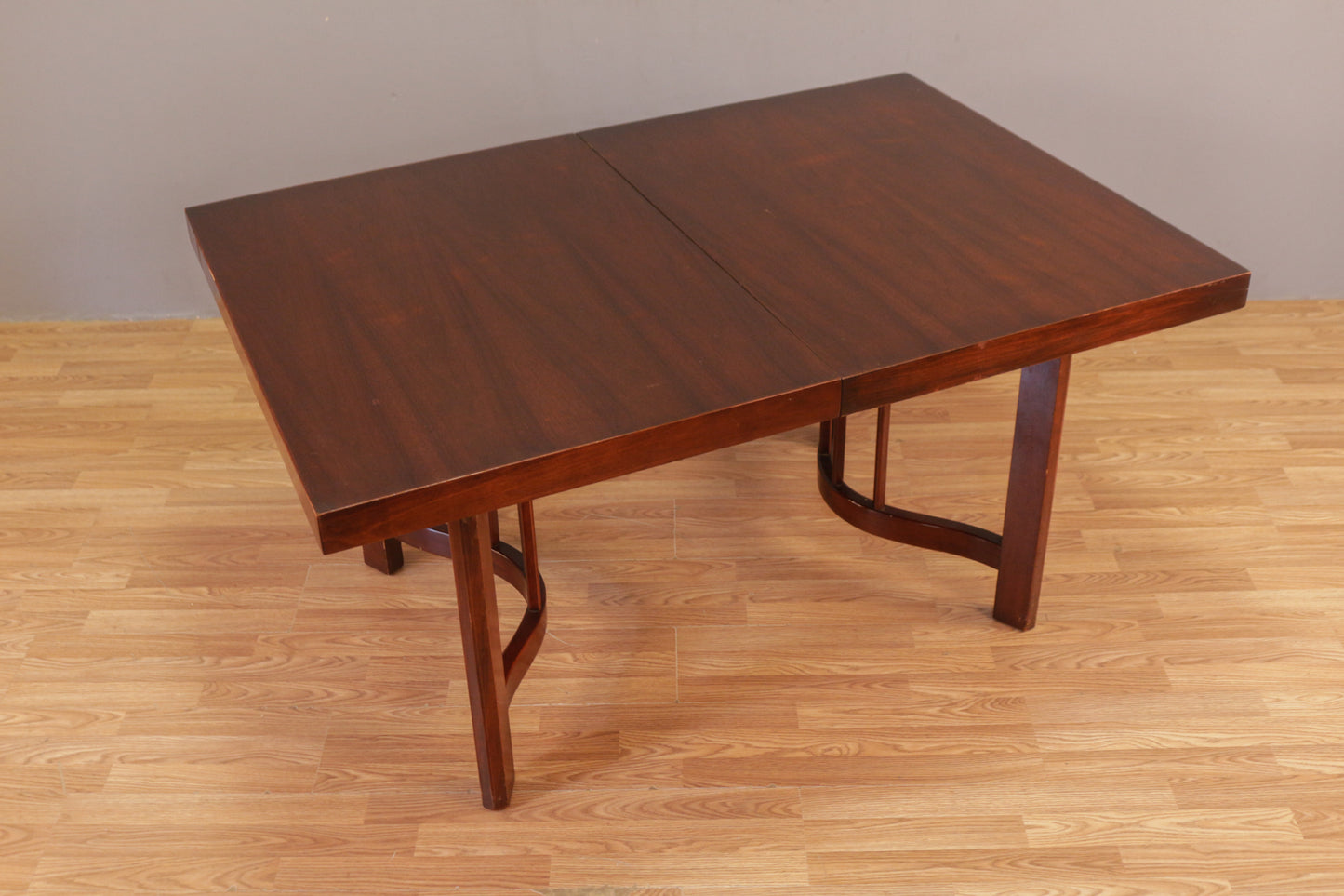 Art Deco Mahogany Dining Table With Leaf - ONLINE ONLY