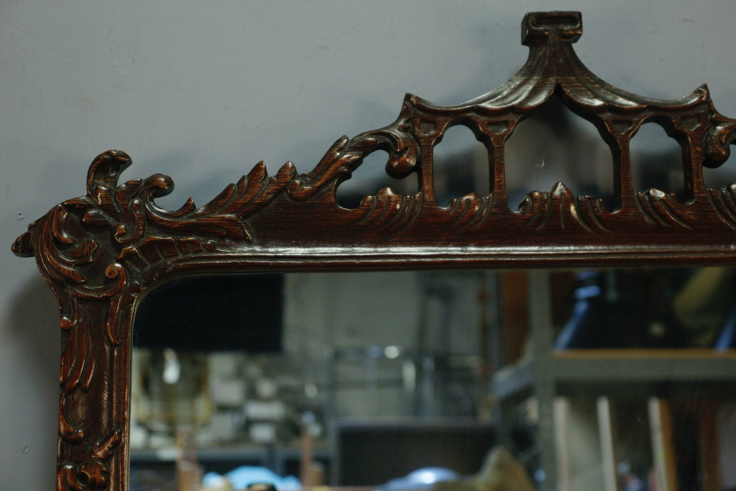 Antique Ornate Carved Mirror
