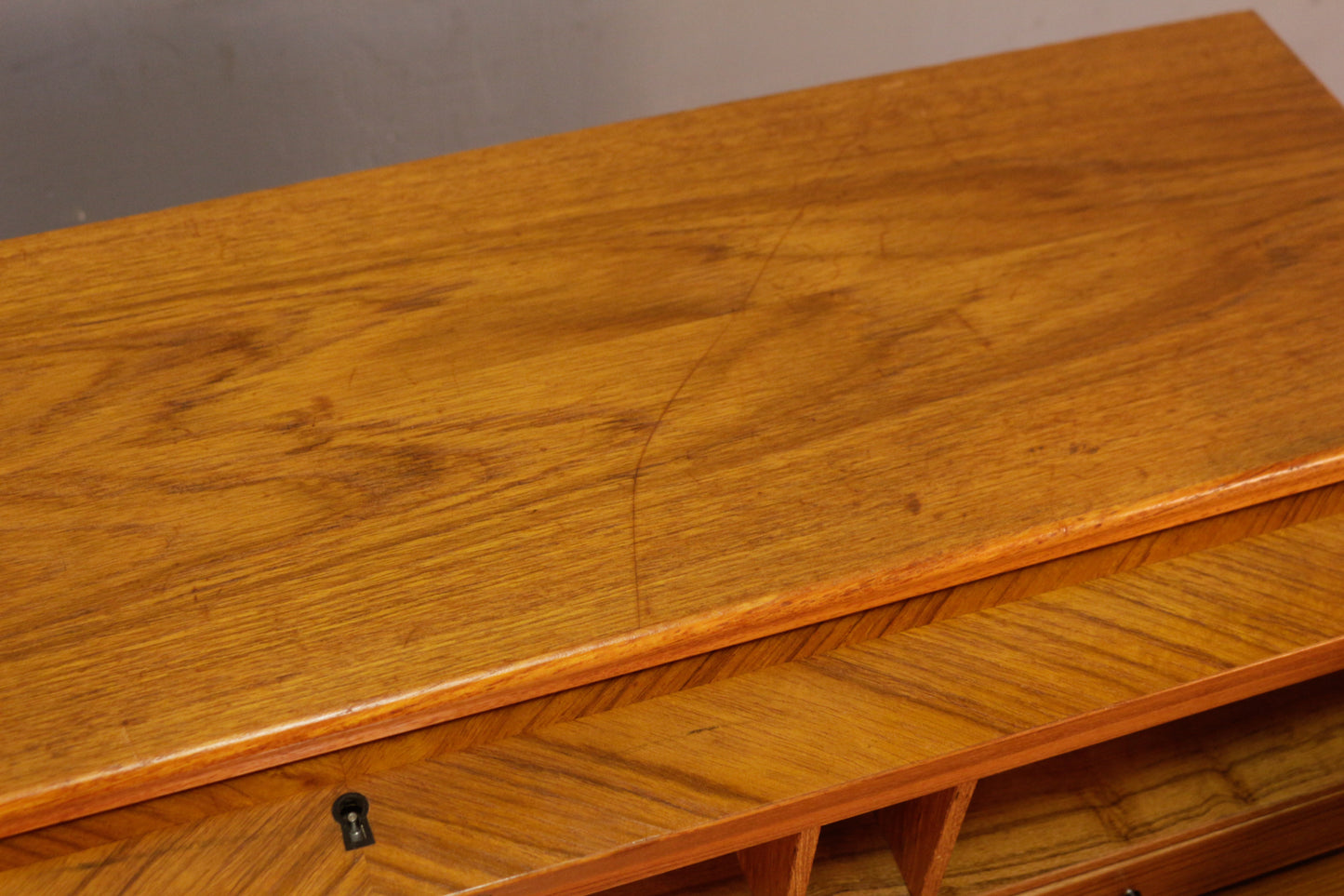 Swedish Teak Roll-Top Desk