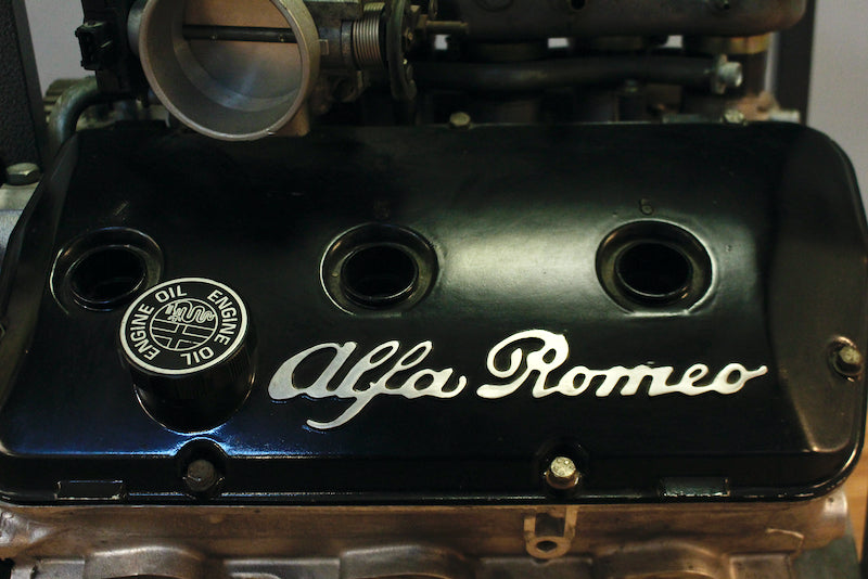 Alfa Romeo Engine & Glass Dining Table - ONLINE ONLY