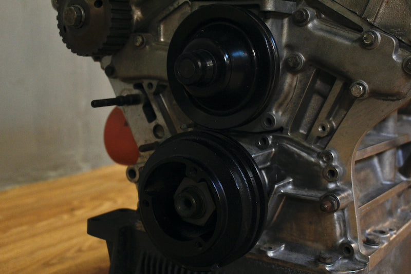 Alfa Romeo Engine & Glass Dining Table - ONLINE ONLY