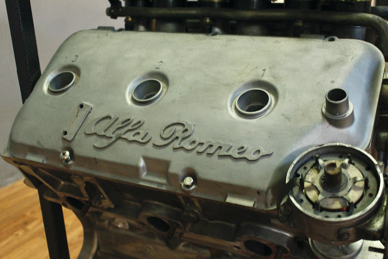 Alfa Romeo Engine & Glass Dining Table - ONLINE ONLY