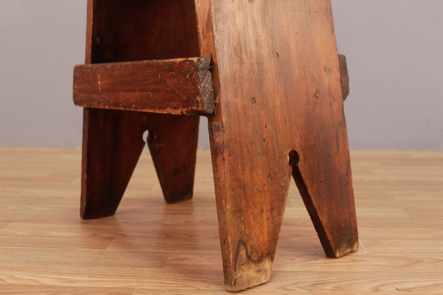 Rustic Wooden Stool E