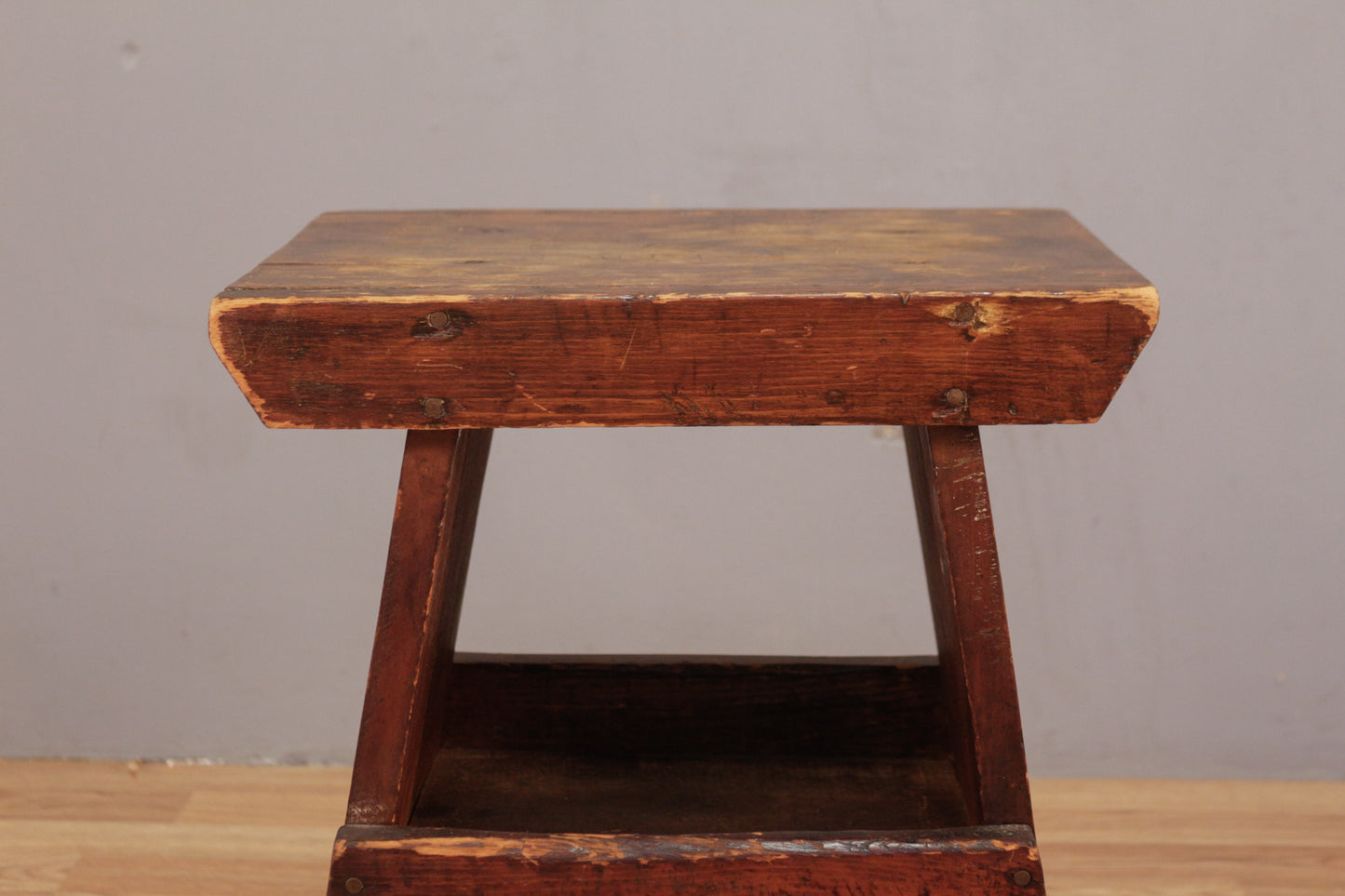 Rustic Wooden Stool F