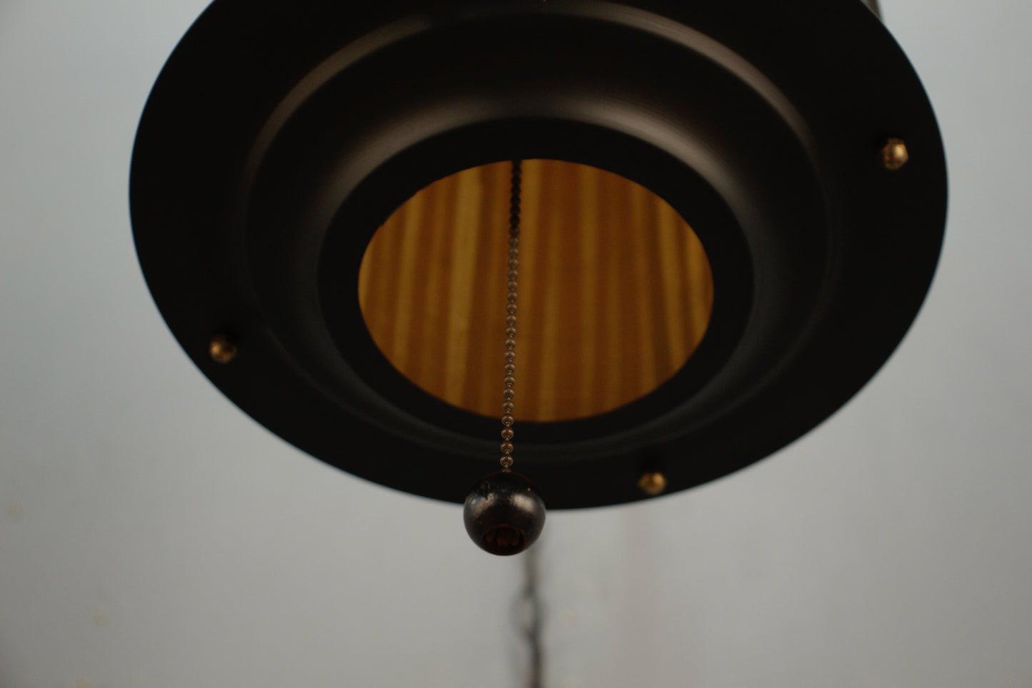 Black & Woven Bamboo Swag Lamp