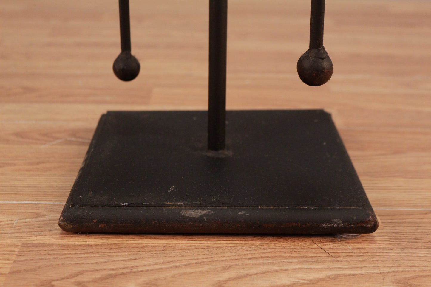 Tall Mid Century Brutalist Iron Candelabra