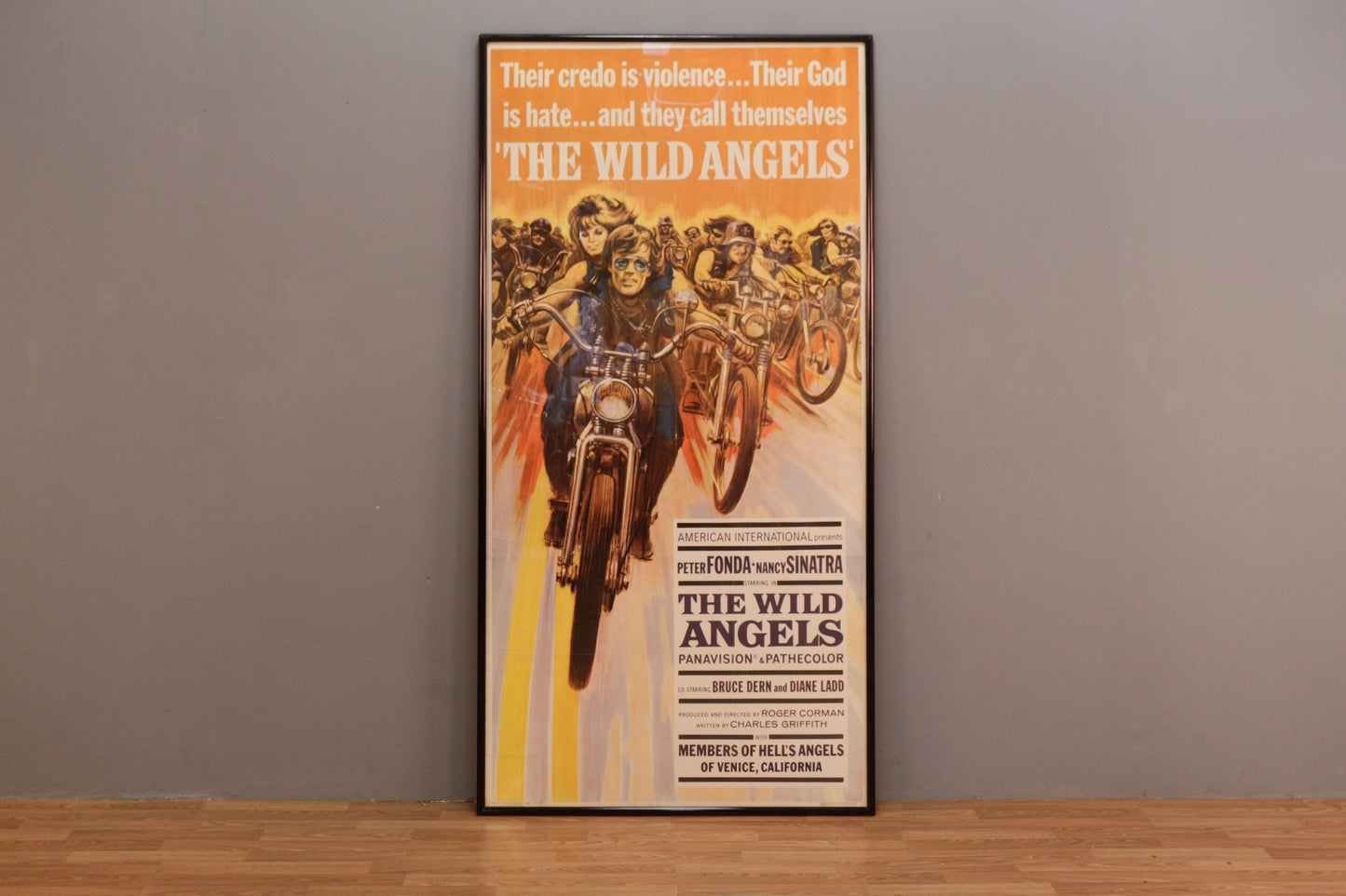 Large "The Wild Angels" 1966 Original Film Poster