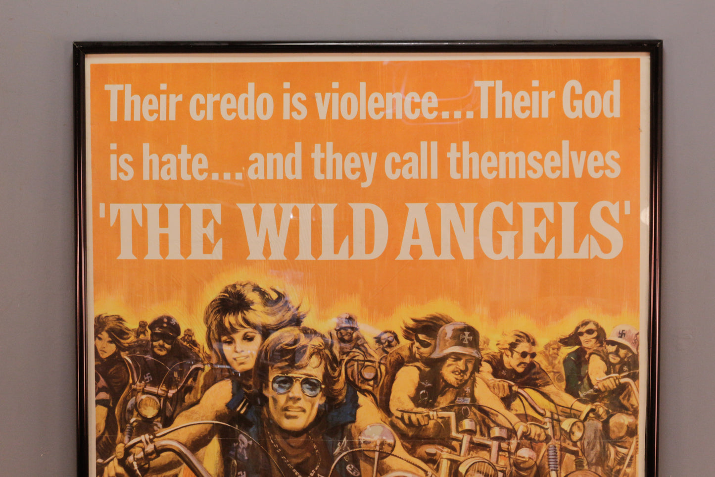 Large "The Wild Angels" 1966 Original Film Poster