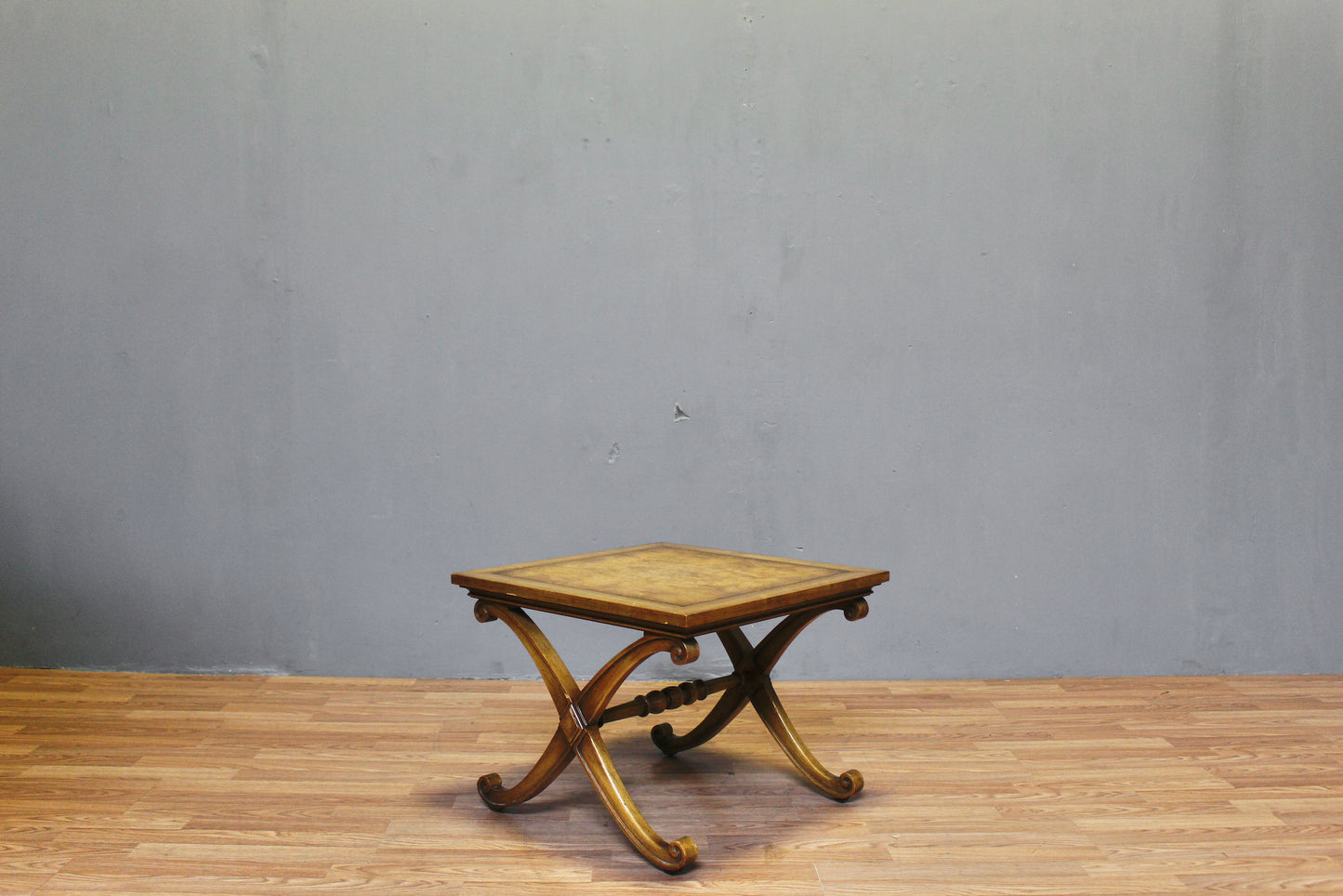 Weiman Burl "X" Side Table