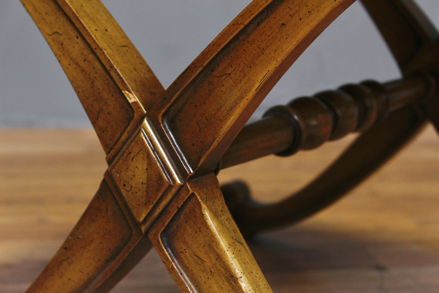 Weiman Burl "X" Side Table