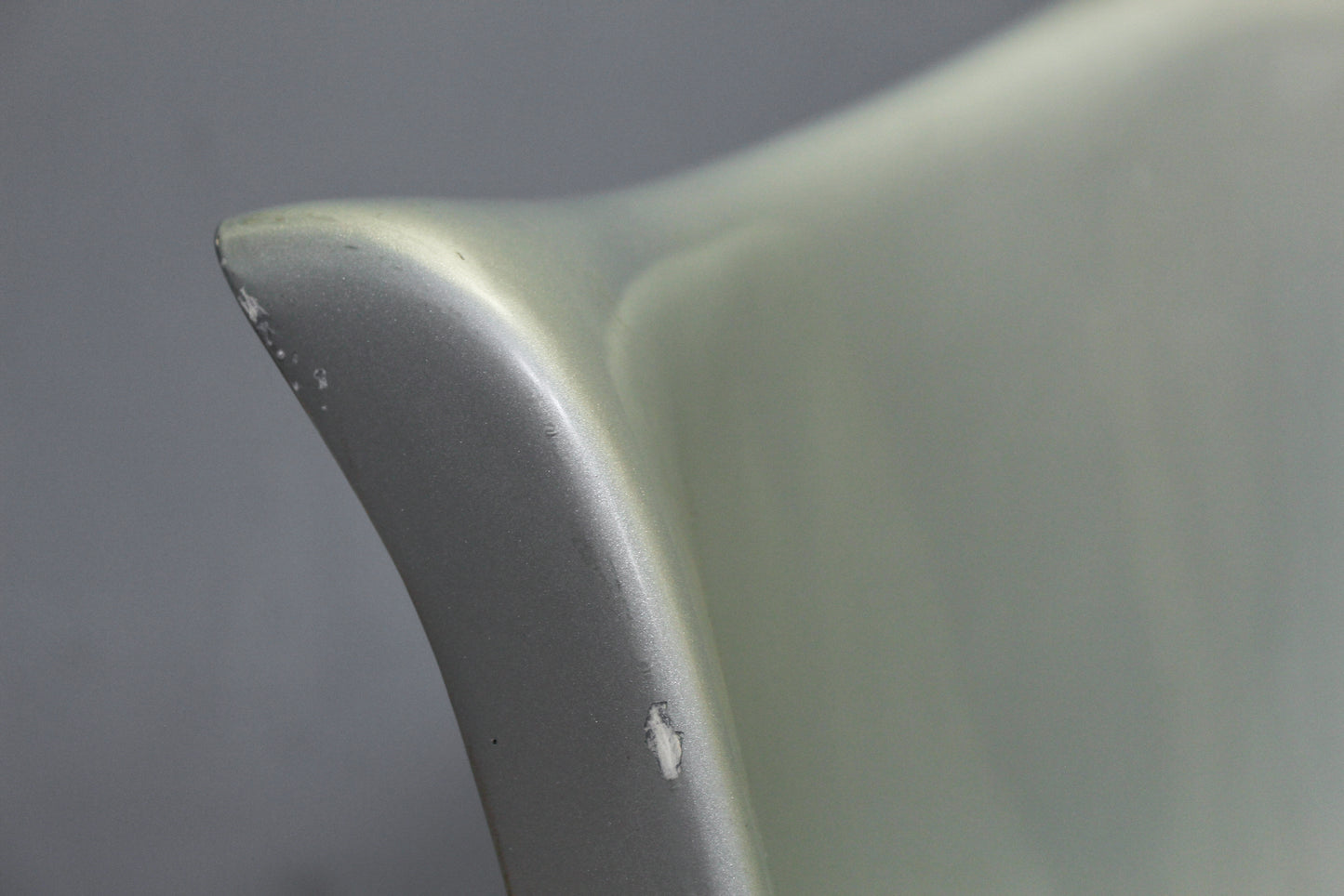 Charles Zublena Silver Fiberglass Lounge Chair