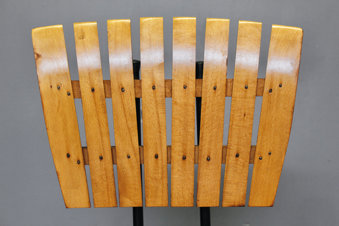 Mid Century Umanoff-Style Slatted Bar Stool