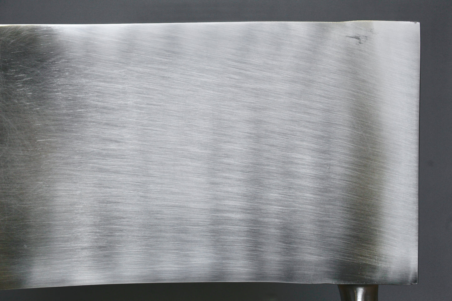CB2 Oro Polished Silver Counter Stool