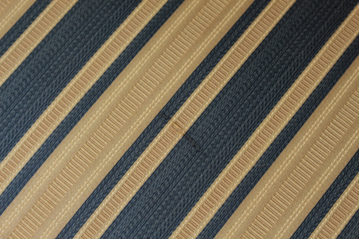 Victorian Blueberry & Cream Striped Sofa - ONLINE ONLY
