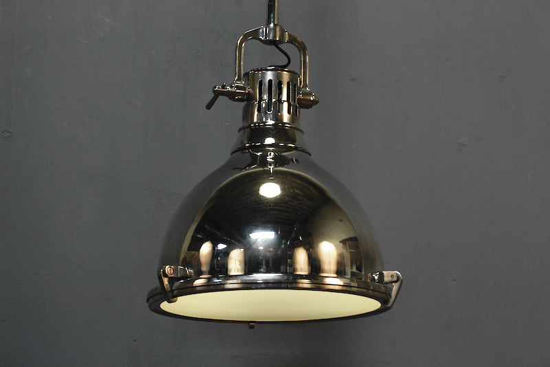 Industrial Chrome Pendant Chandelier - ONLINE ONLY