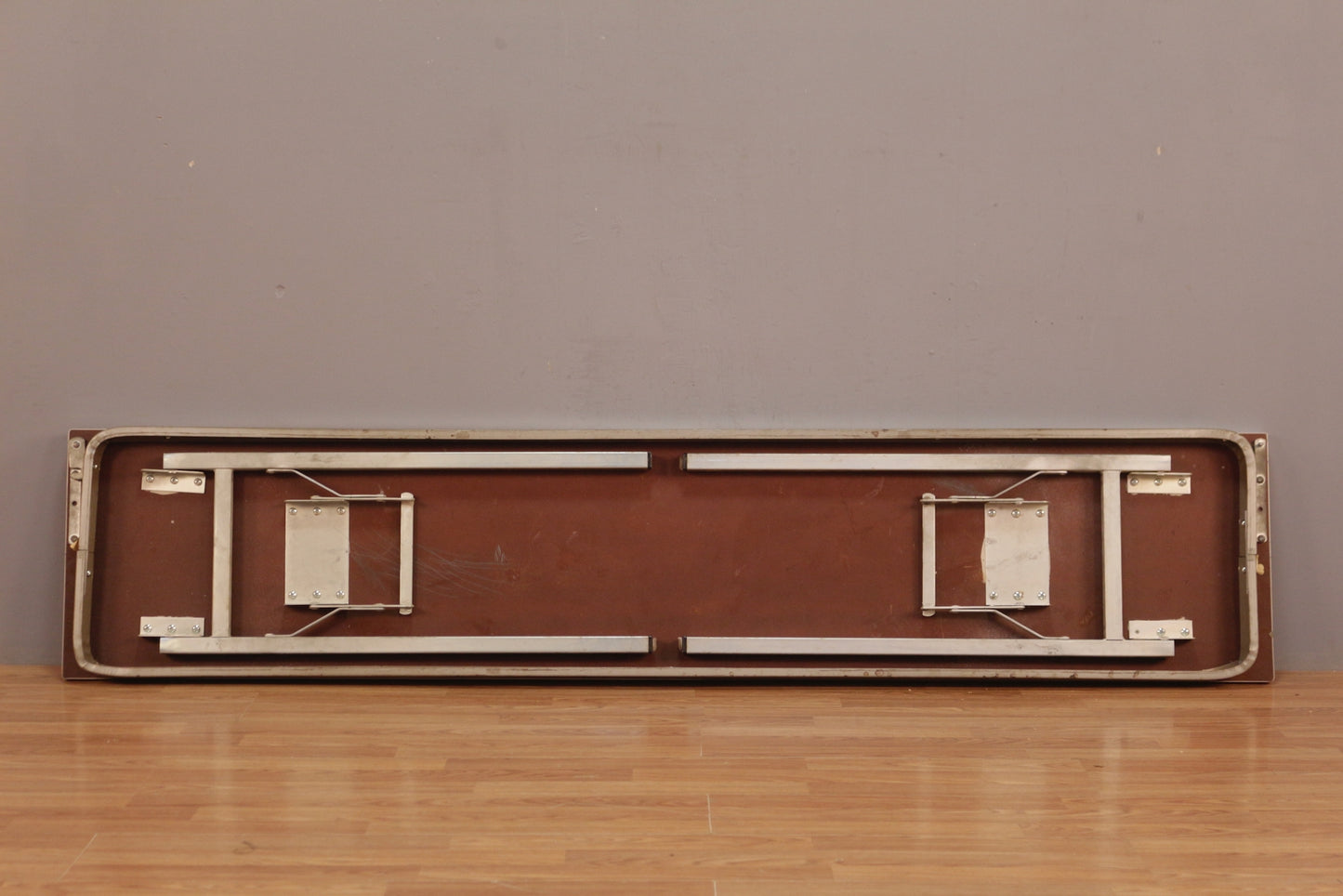 Long Industrial Aluminum & Laminate Folding Table - ONLINE ONLY