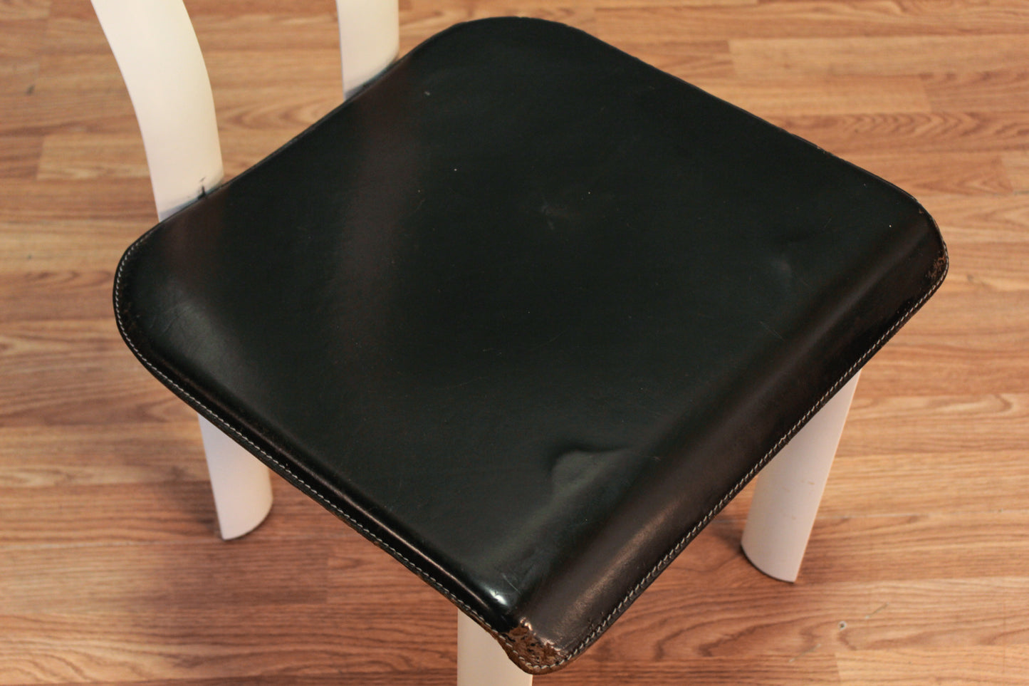 Ycami Italian 1980s Black & White Side Chair