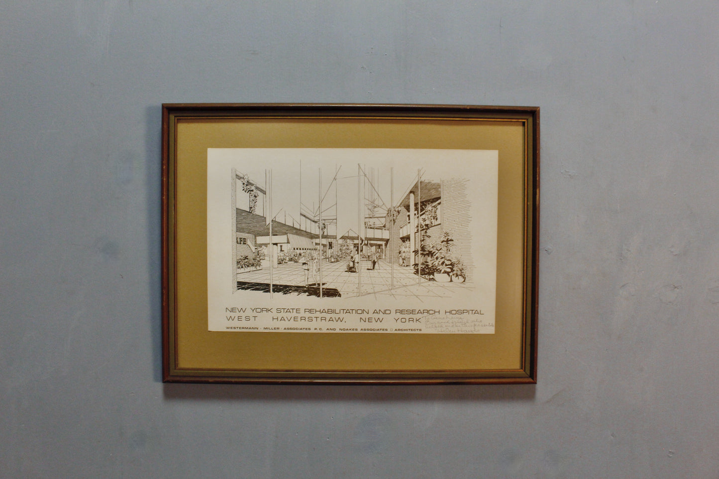 "Helen Hayes Hospital" 1970s Autographed Print V