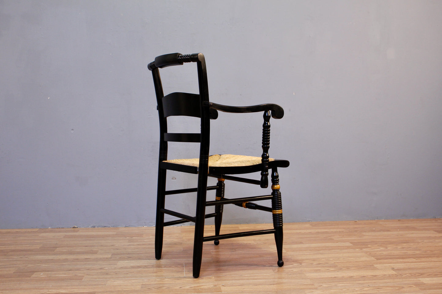 Hitchcock Black & Rush Armchair