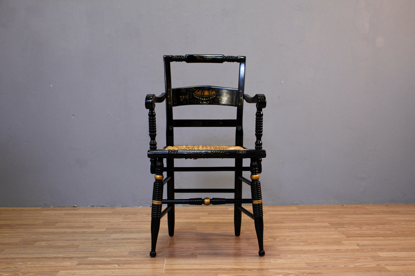 Hitchcock Black & Rush Armchair