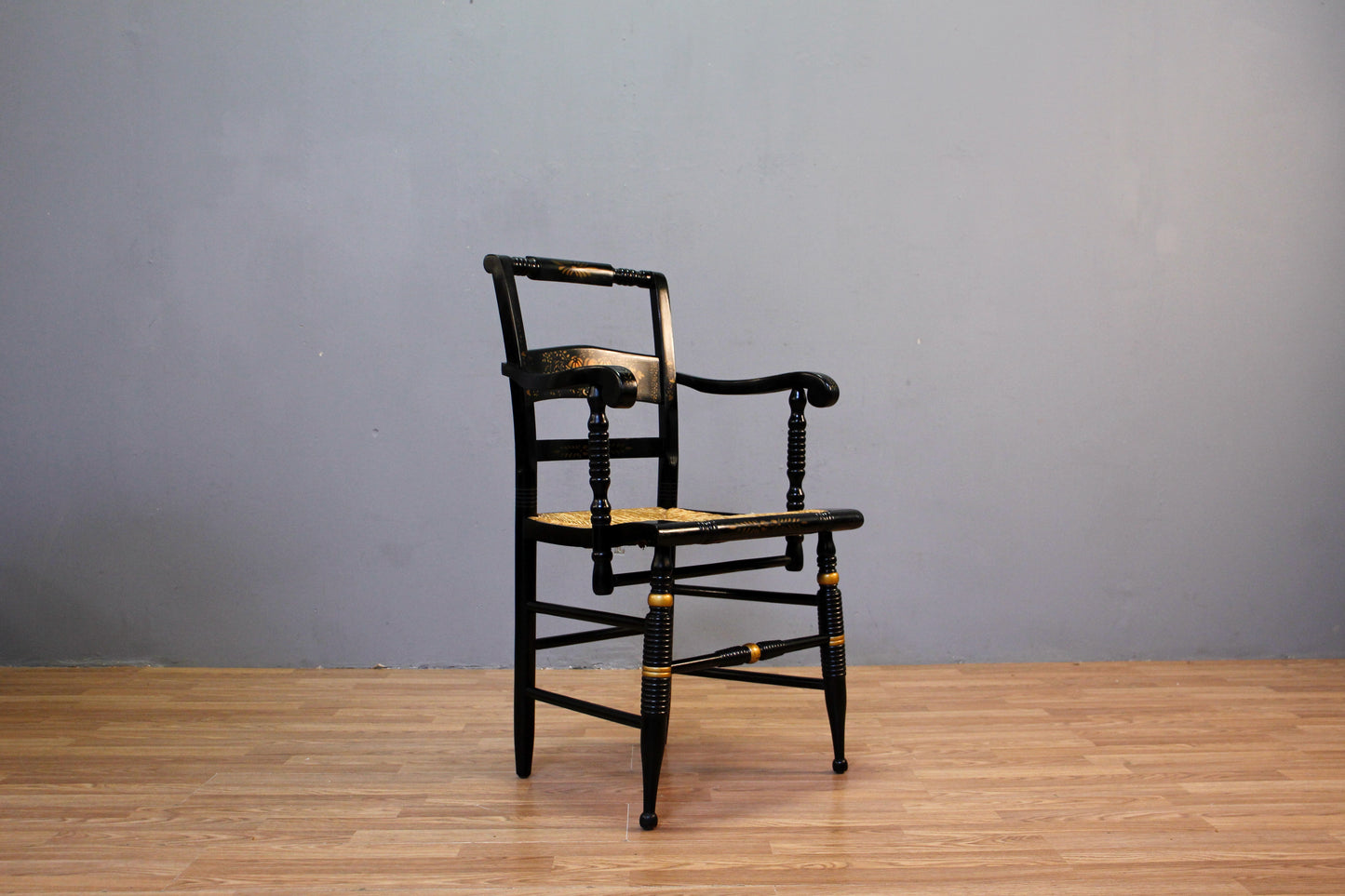 Hitchcock Black & Rush Armchair