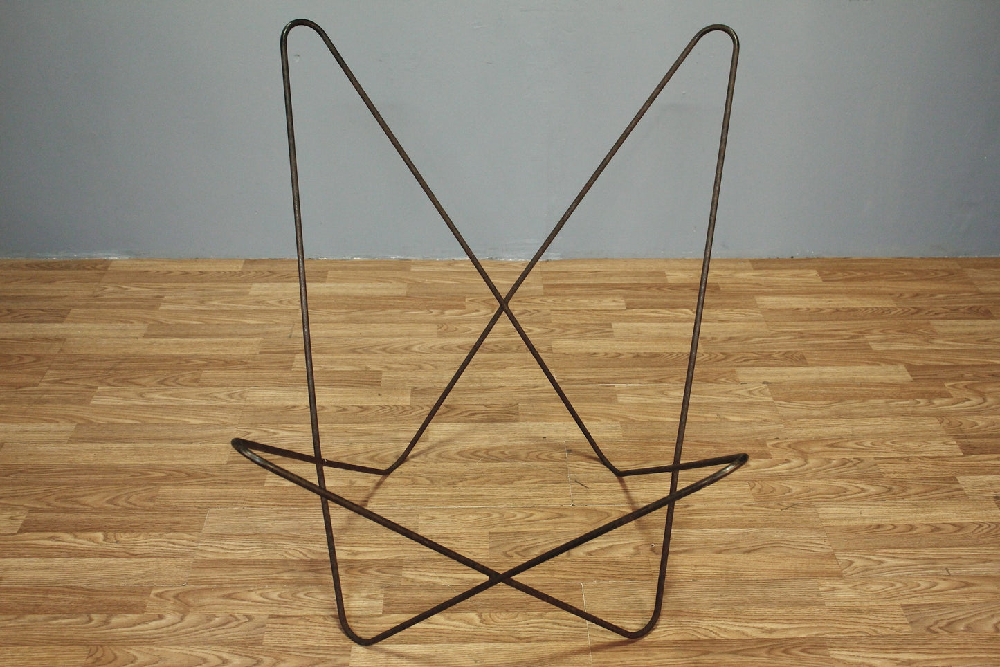 Iron & Blue Butterfly Lounge Chair