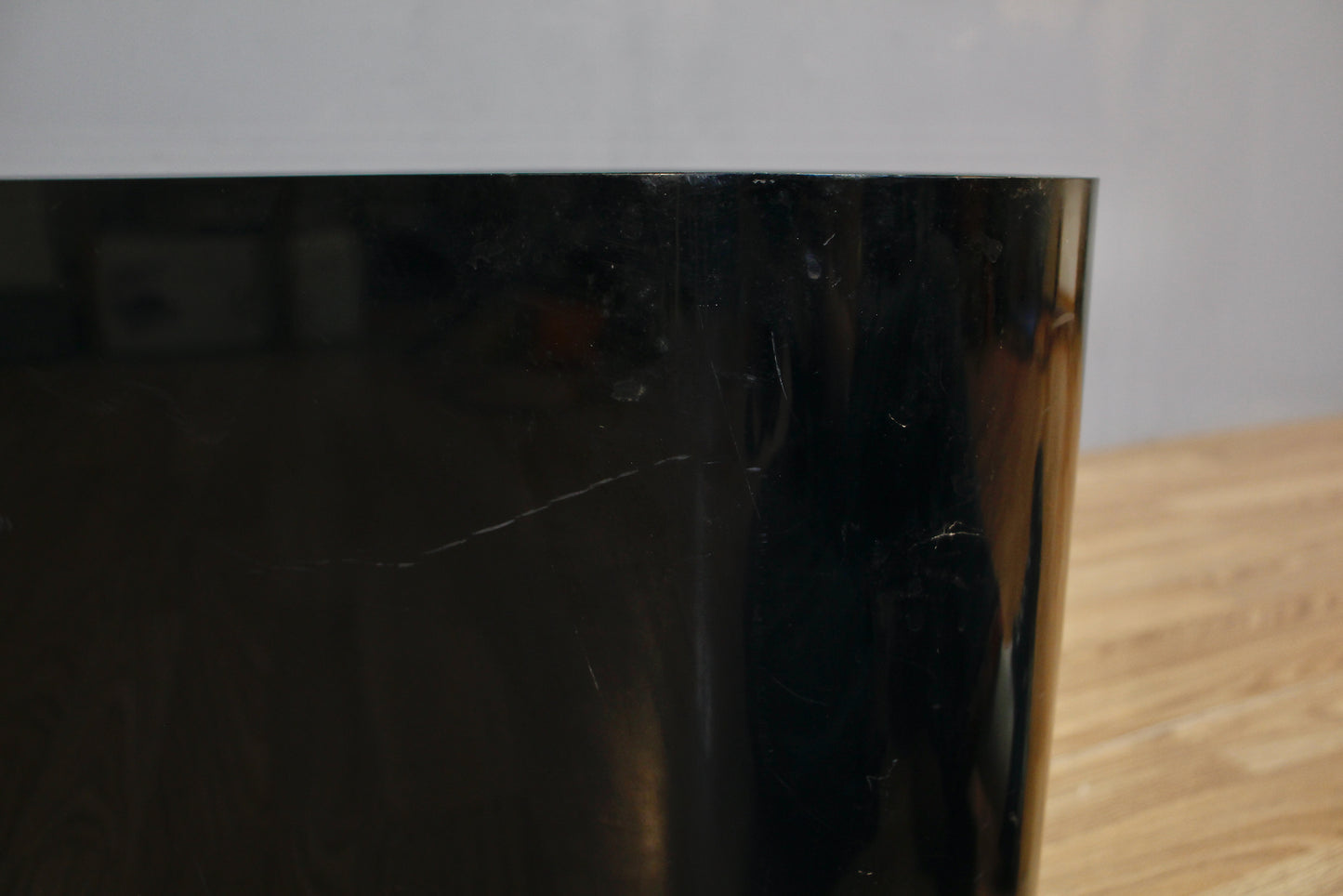Kartell Black Rolling Planter