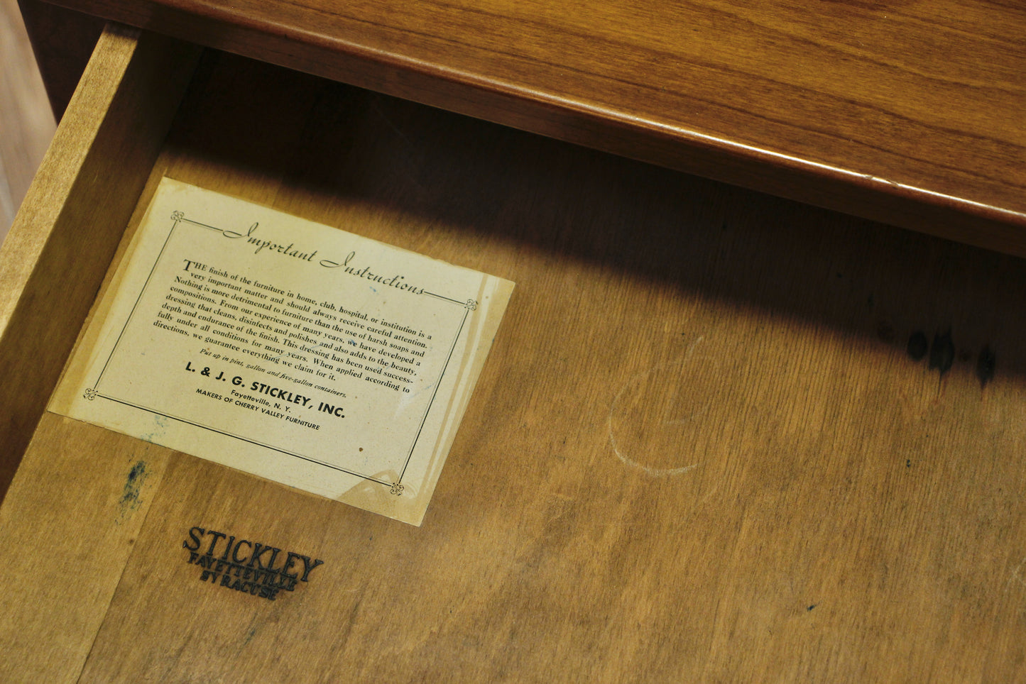 Stickley 2-Drawer End Table - ONLINE ONLY